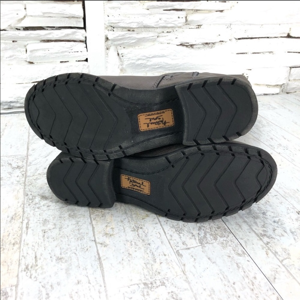 Natural Soul Bijoux Gray Boot Tall Side Buckles - Picture 8 of 8